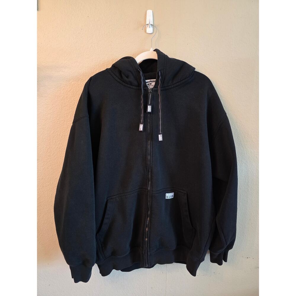 Pro Club Heavy Weight Black Full Zip Hoodie SZ XL Streetwear Hip Hop